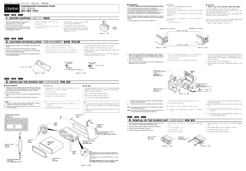 Clarion DB166 Instruction Manual