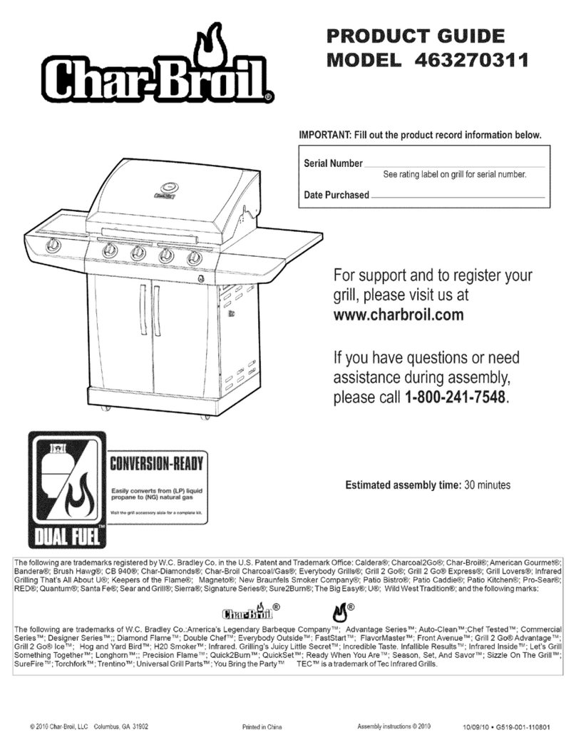 Char-Broil 463270311 User manual