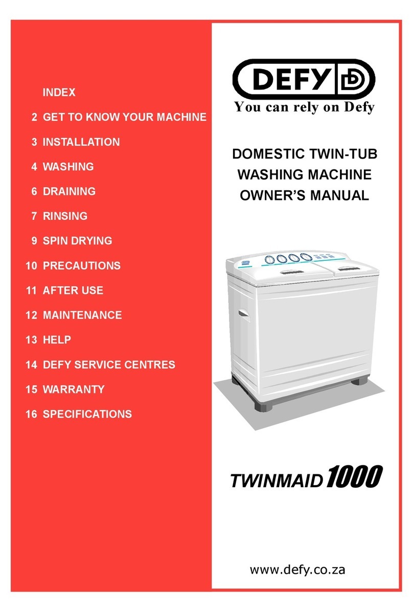 Defy TWINMAID 1000 User manual