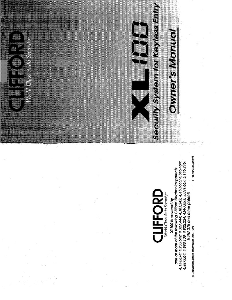 Clifford XL100 owner's guide