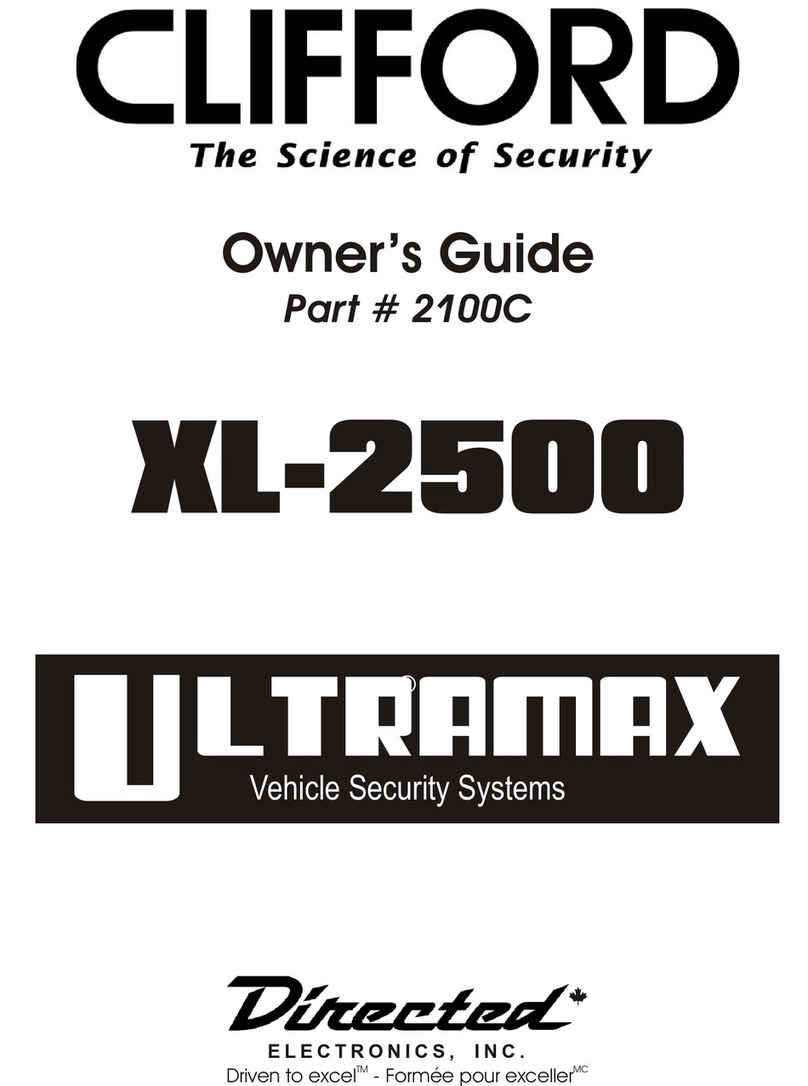 Clifford Ultramax XL2500 User manual