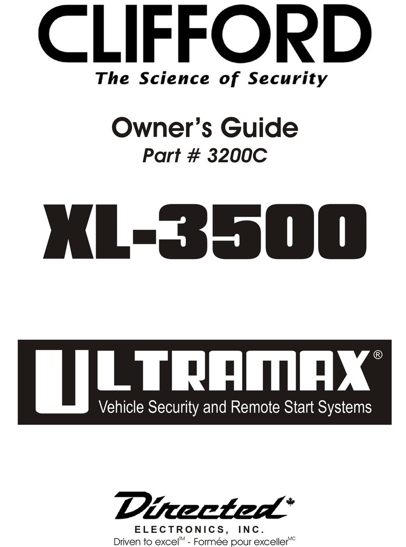 Clifford Ultramax XL3500 User manual