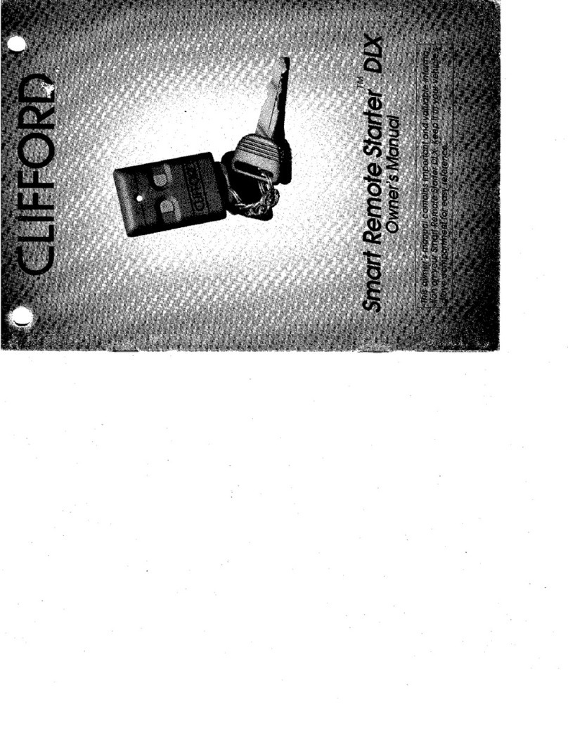 Clifford Smart Remote Starter DLX owner's manual