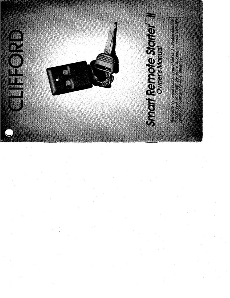 Clifford Smart Remote Starter 2 owner's manual