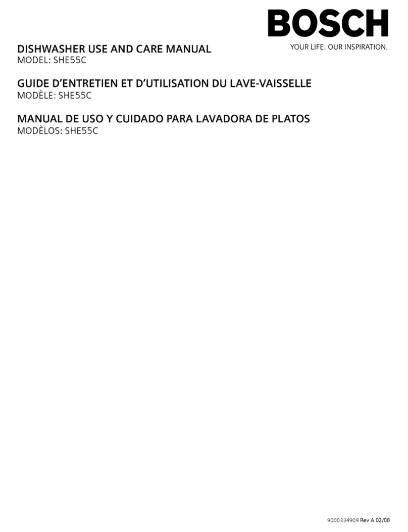 Bosch SHE55C User manual