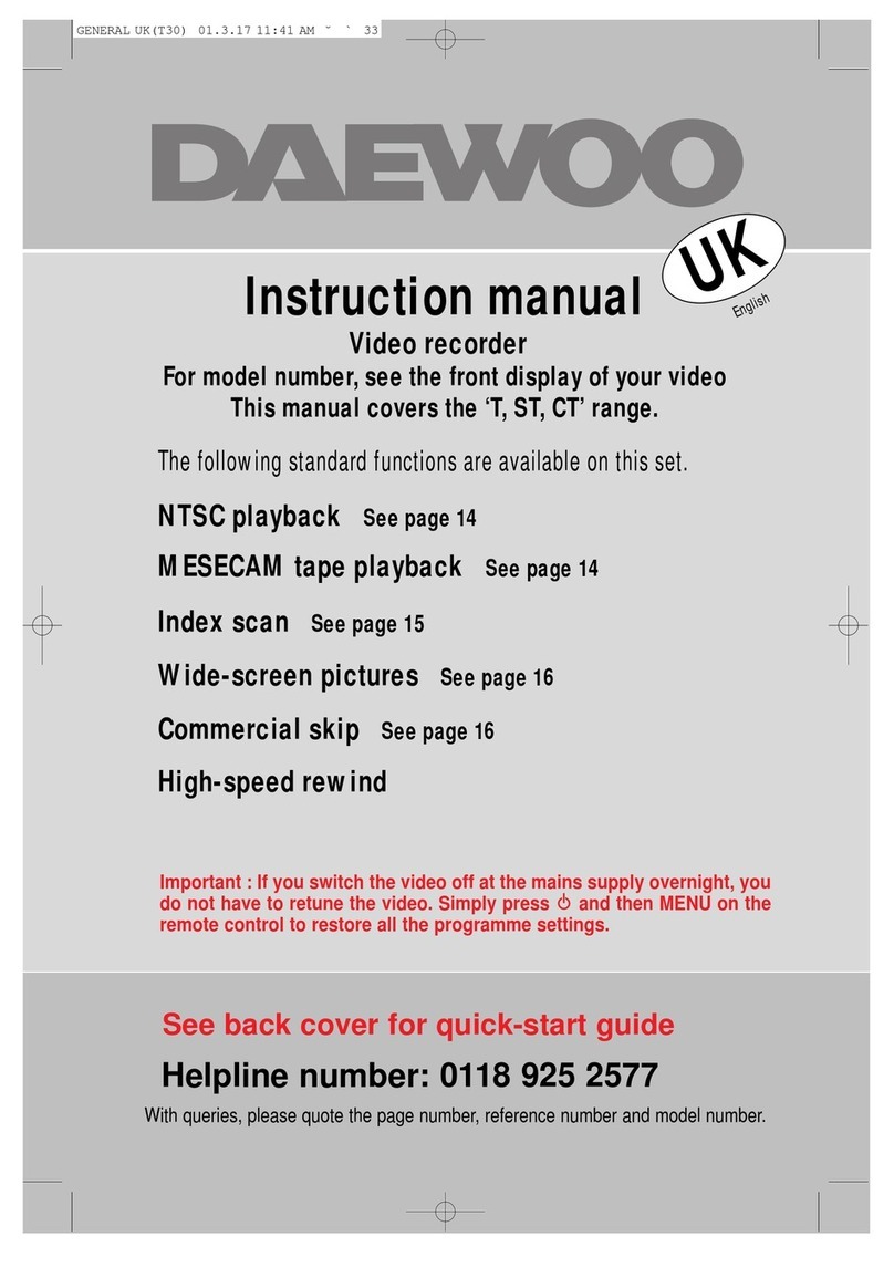 Daewoo CT Series instruction manual