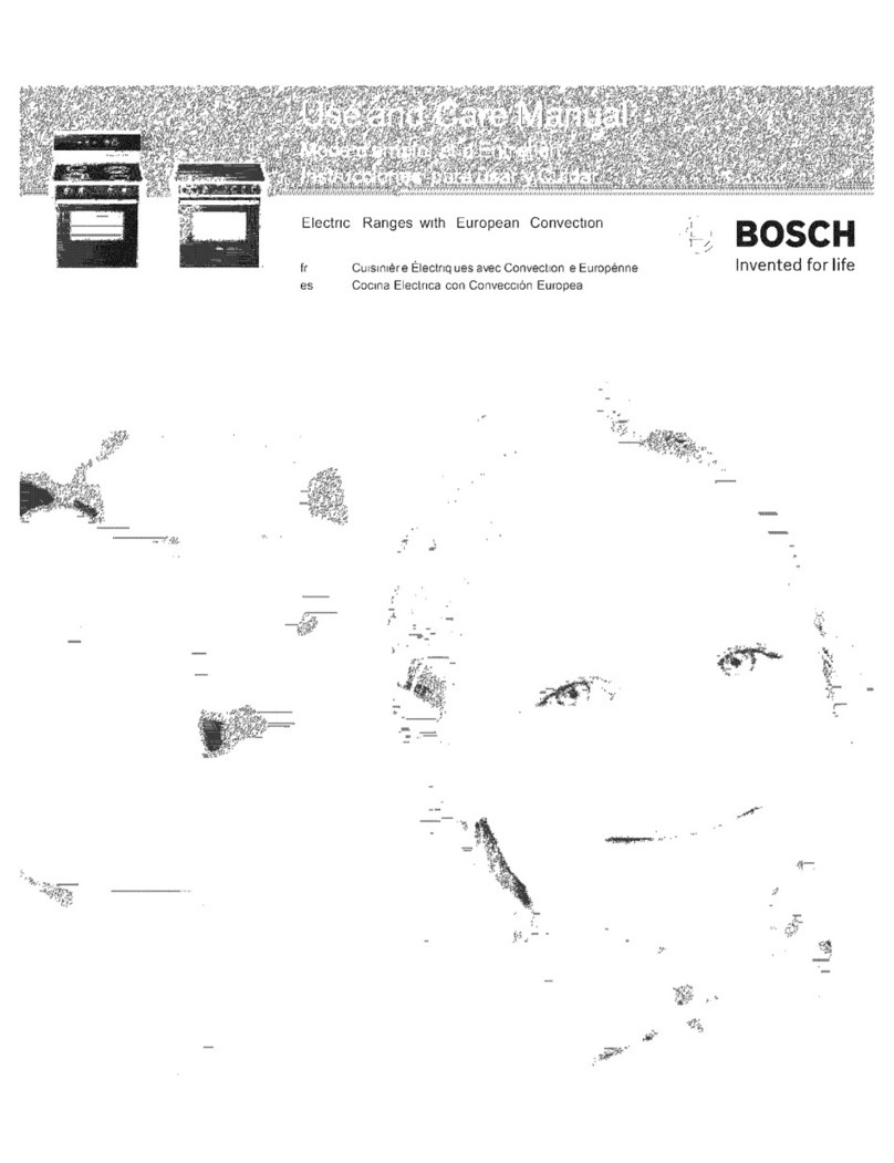 Bosch Evolution HES7282U Use & care manual