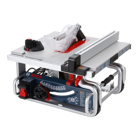 Bosch GTS1031 User manual