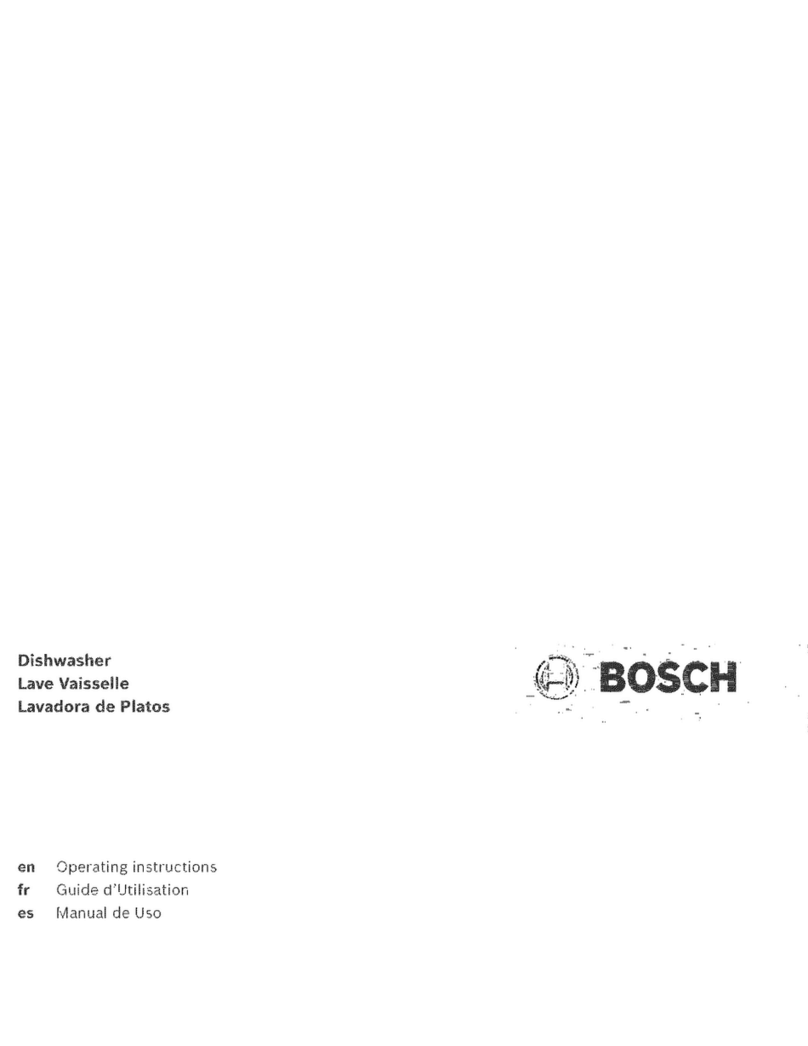 Bosch SHV58ExxUC Series Operating	 instruction