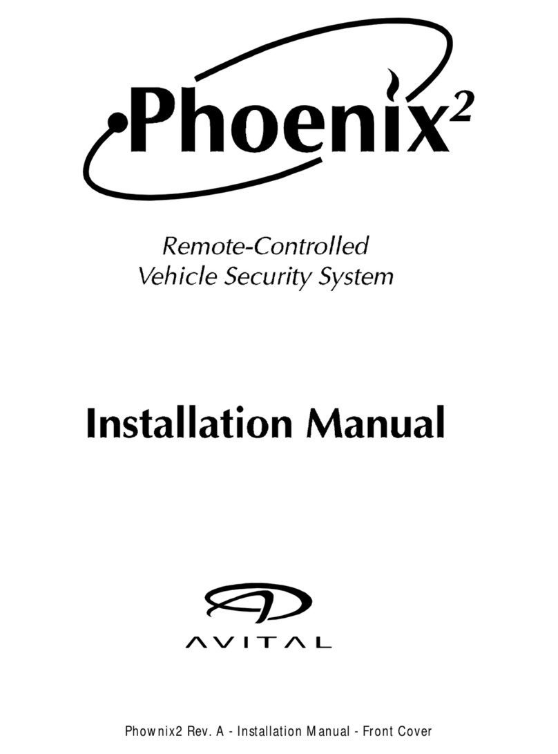 Avital Phoenix 2 installation manual