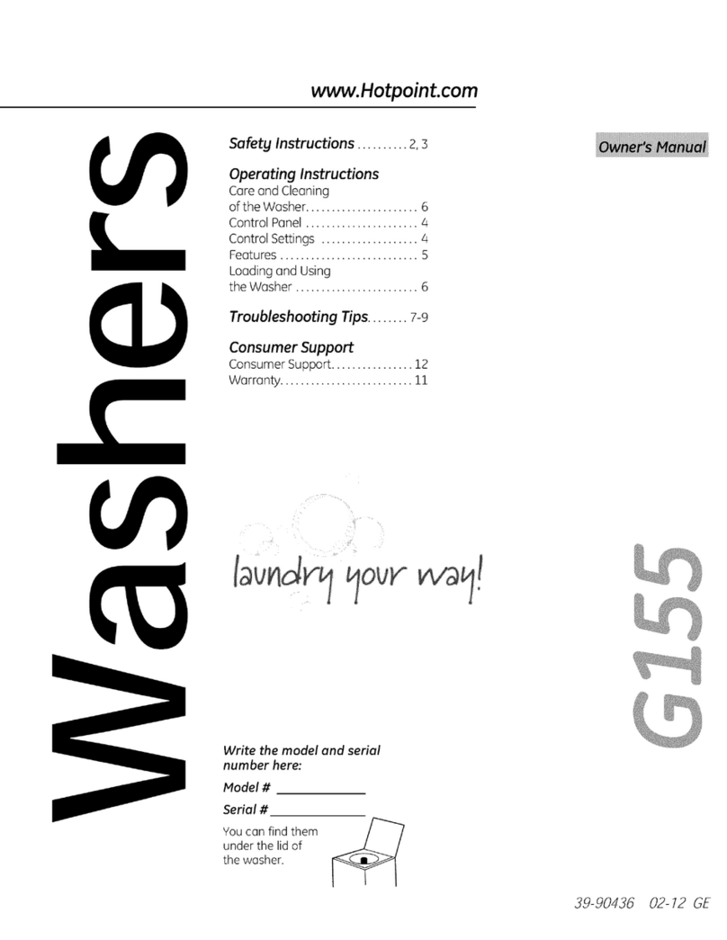 Hotpoint G155 owner's manual