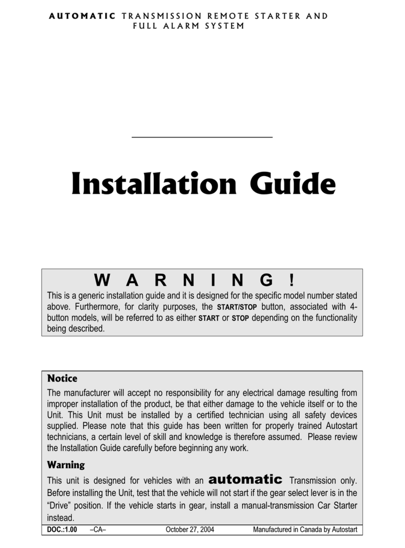 Autostart AS-6320 FM User manual Autostart AS-6320 FM User manual