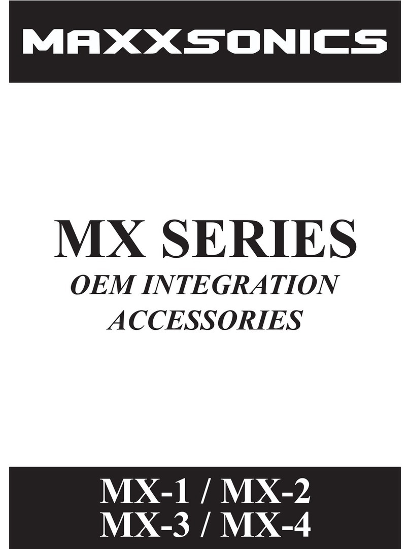 Autotek Maxxsonics MX-1 instruction manual