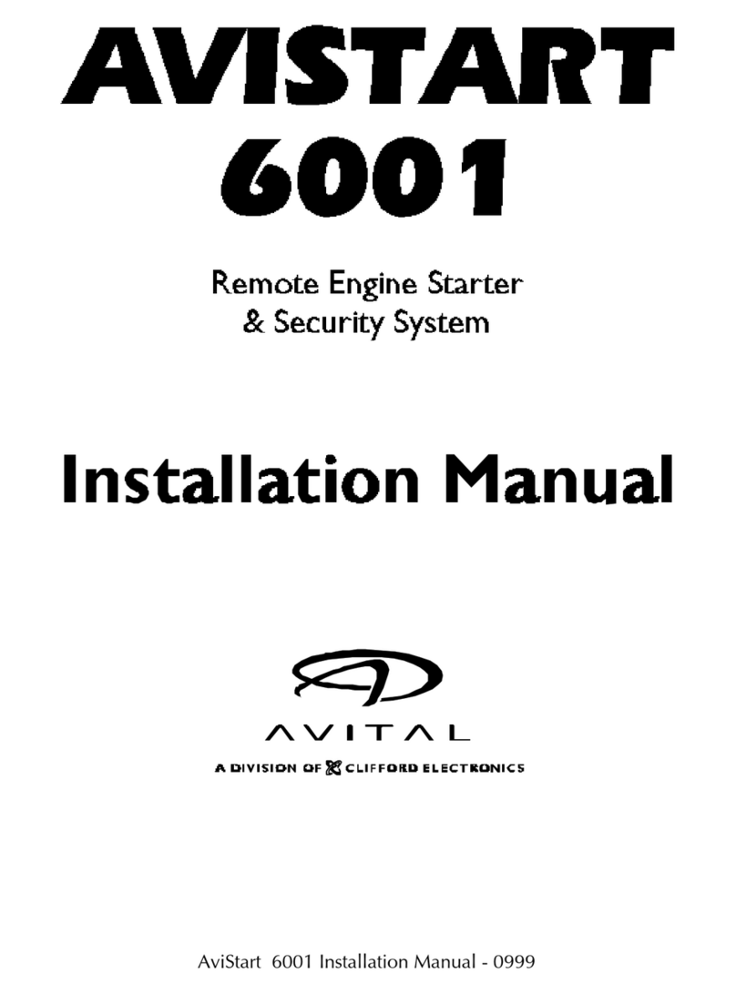 Avital AviStart 6001 User manual