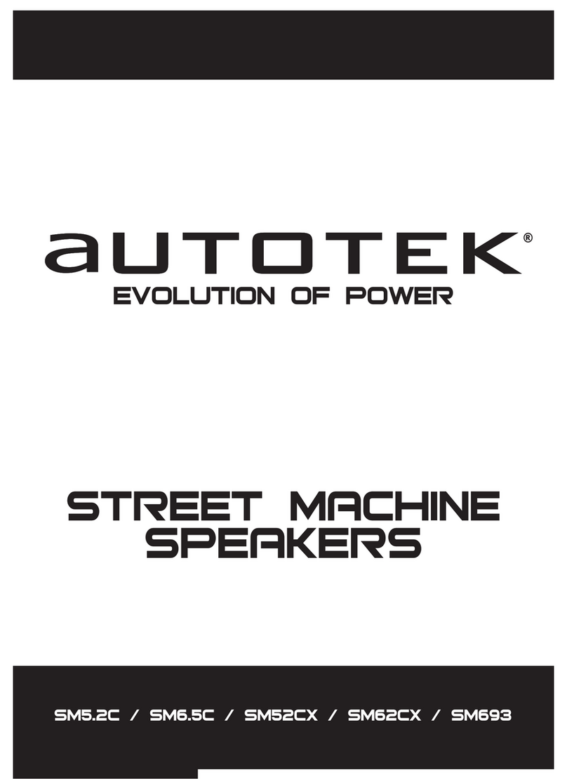 Autotek Street Machine SM5.2C instruction manual