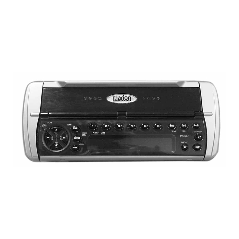 Clarion XMA1 User manual