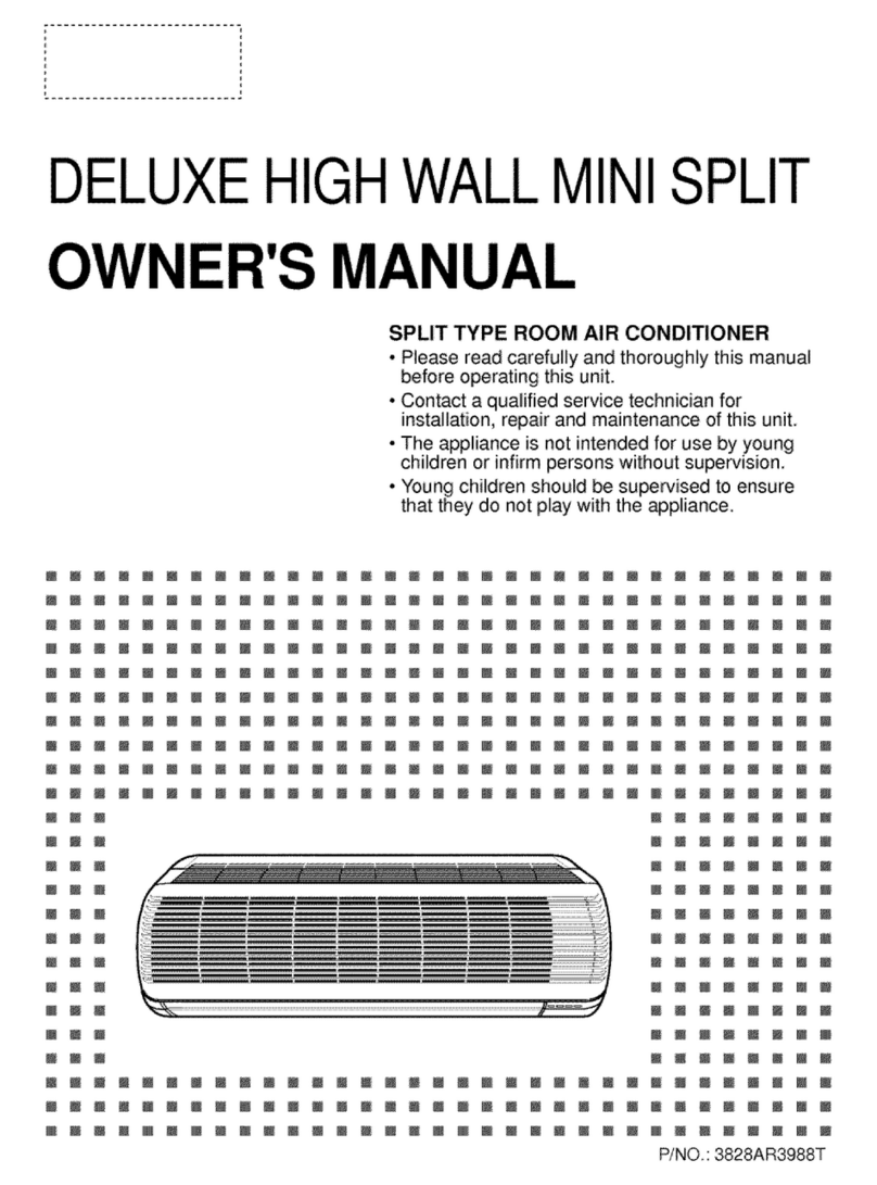 ICP DELUXE HIGH WALL MINI SPLIT User manual