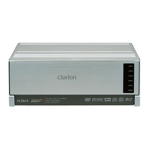Clarion VCZ625 User manual Clarion VCZ625 User manual