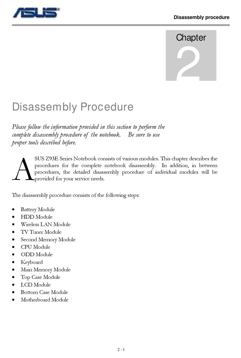Asus Z93E Series Disassembly guide