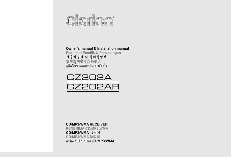 Clarion CZ202A User manual