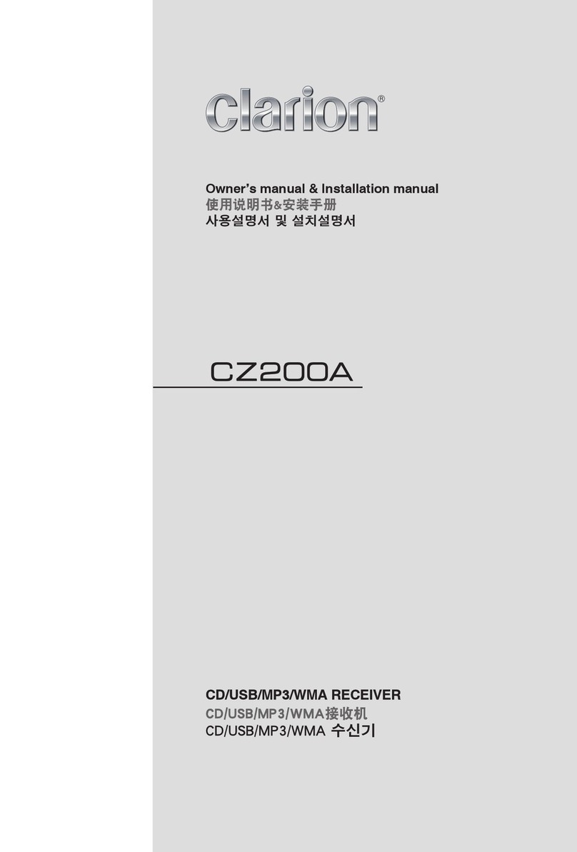 Clarion CZ200A owner's manual Clarion CZ200A owner's manual