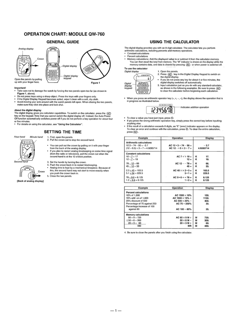 Casio QW-760 Configuration guide Casio QW-760 Configuration guide