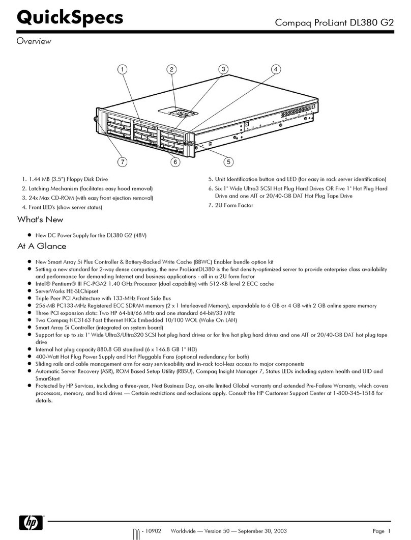 HP ProLiant DL380 - G2 Server Quickspecs