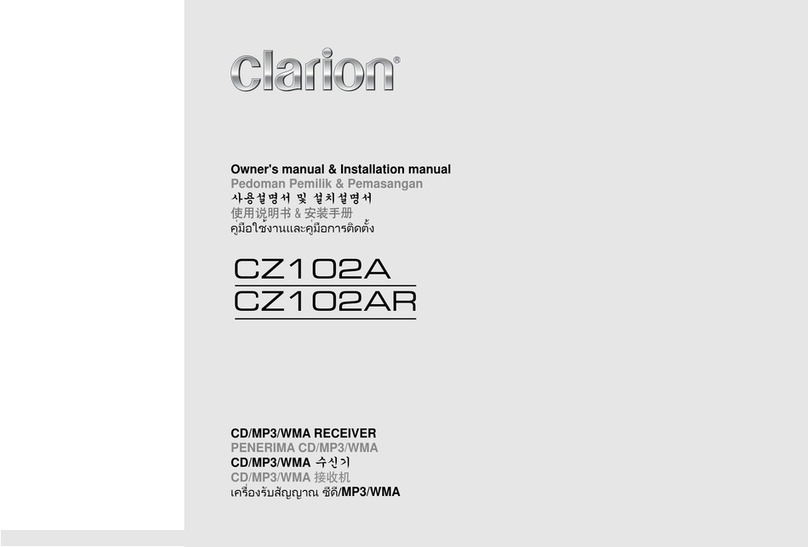 Clarion CZ102A owner's manual