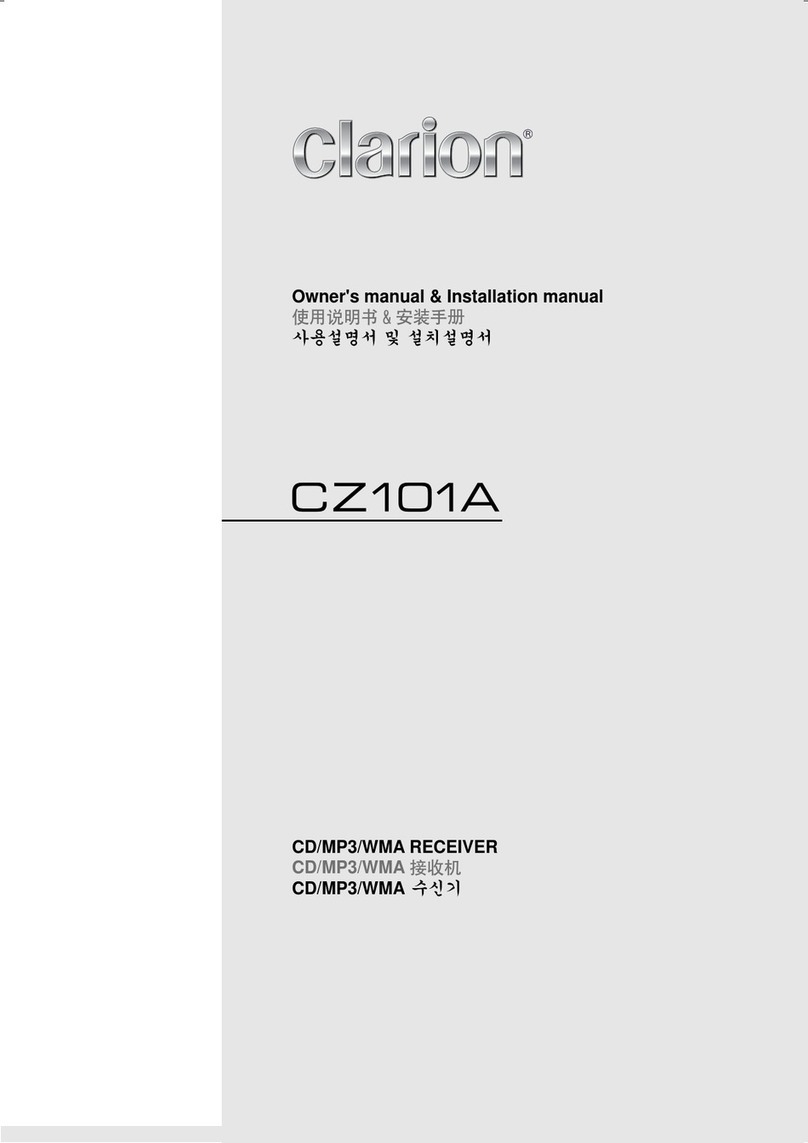 Clarion CZ101A owner's manual