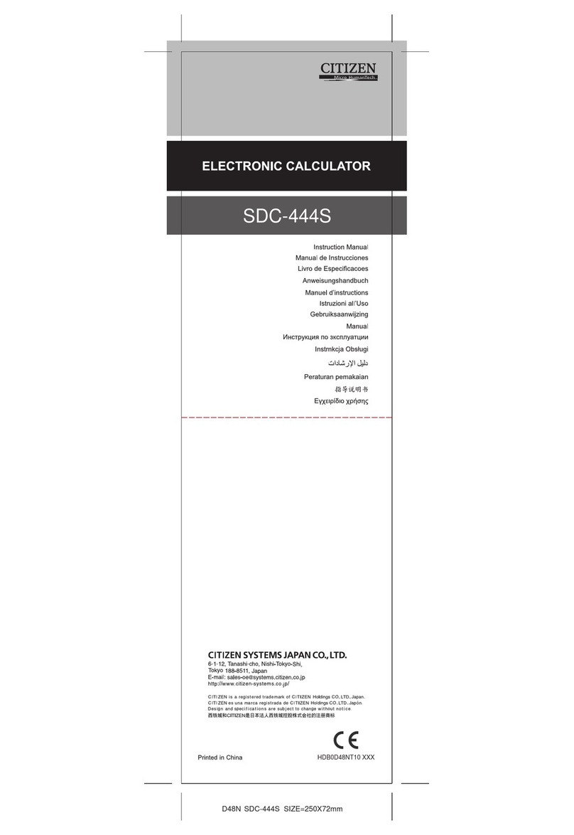 Citizen SDC-444S instruction manual