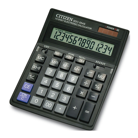 Citizen SDC-554S User manual Citizen SDC-554S User manual