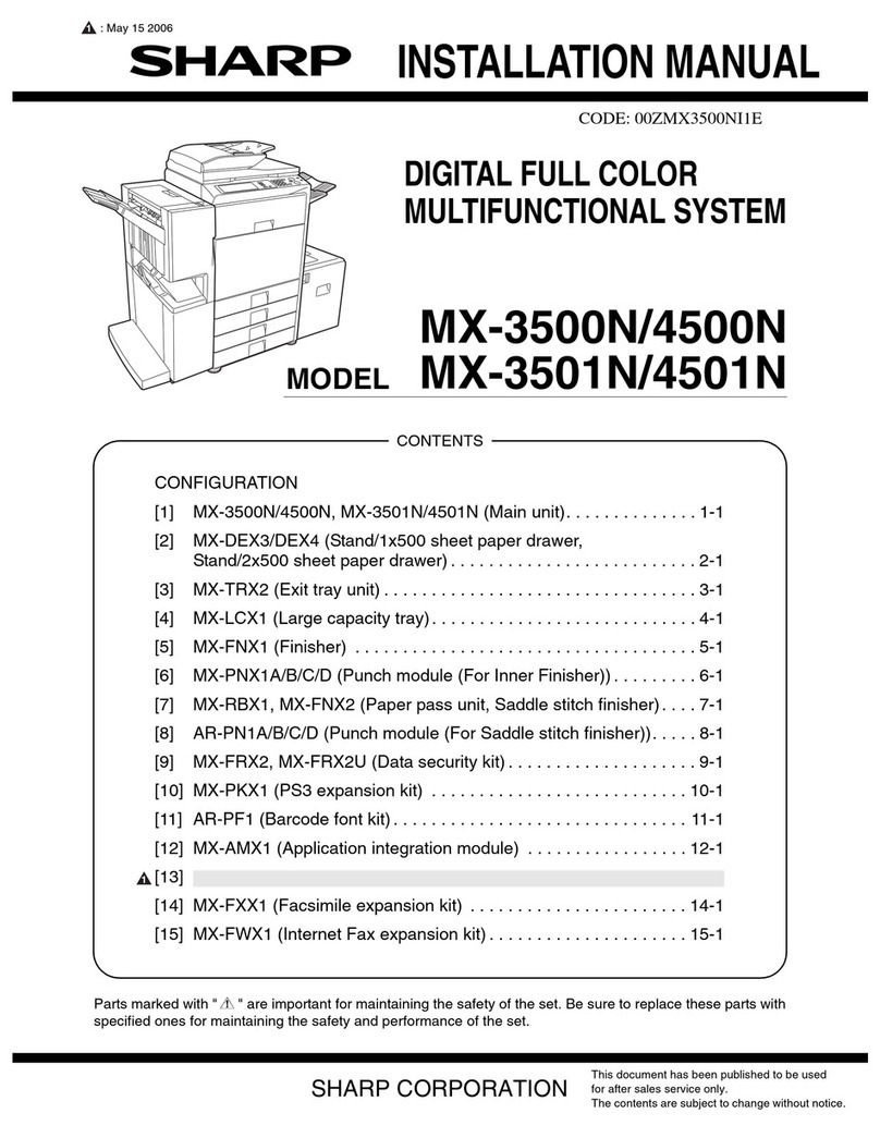 Sharp MX-4501N User manual