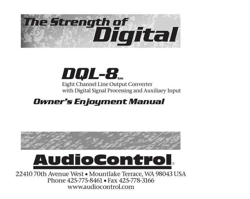 Audio Control DQL-8 User manual