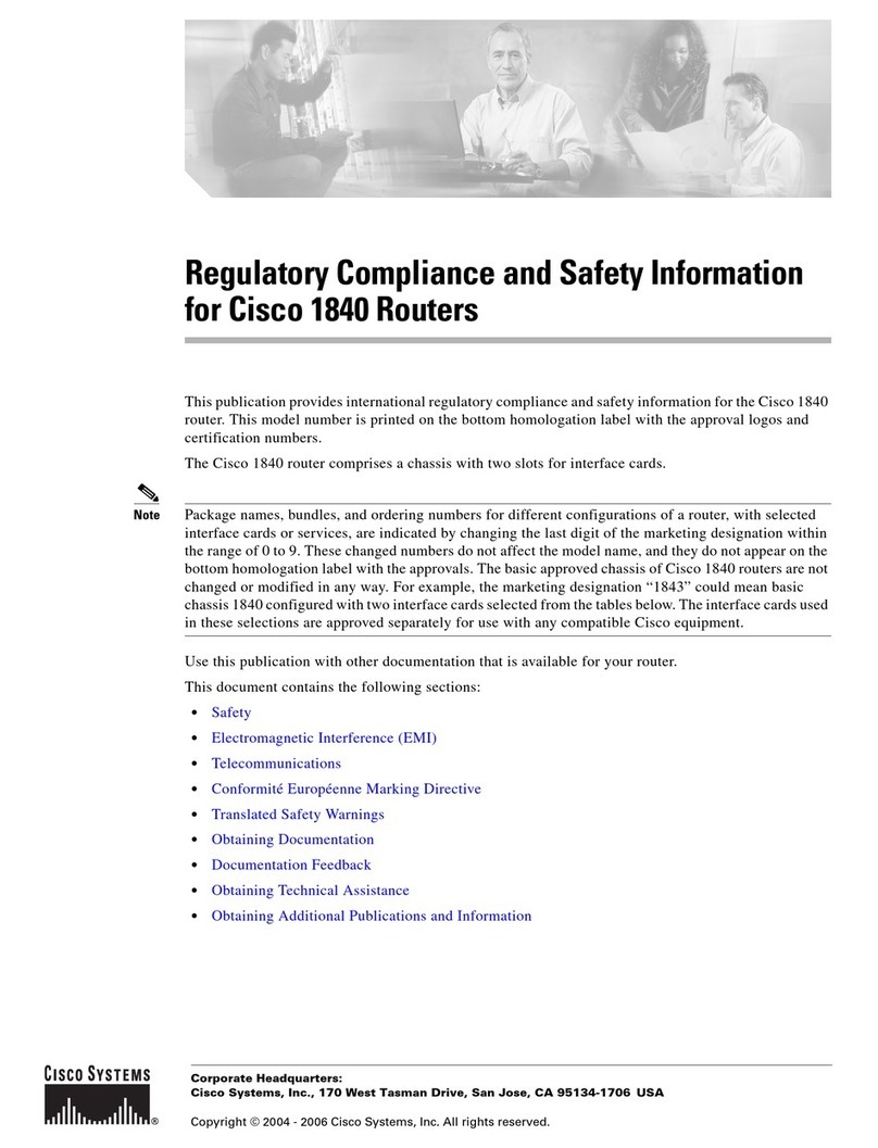 Cisco 1840 Regulatory compliance and safety information