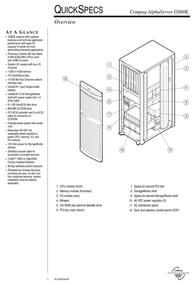 Compaq AlphaServer GS60E User manual