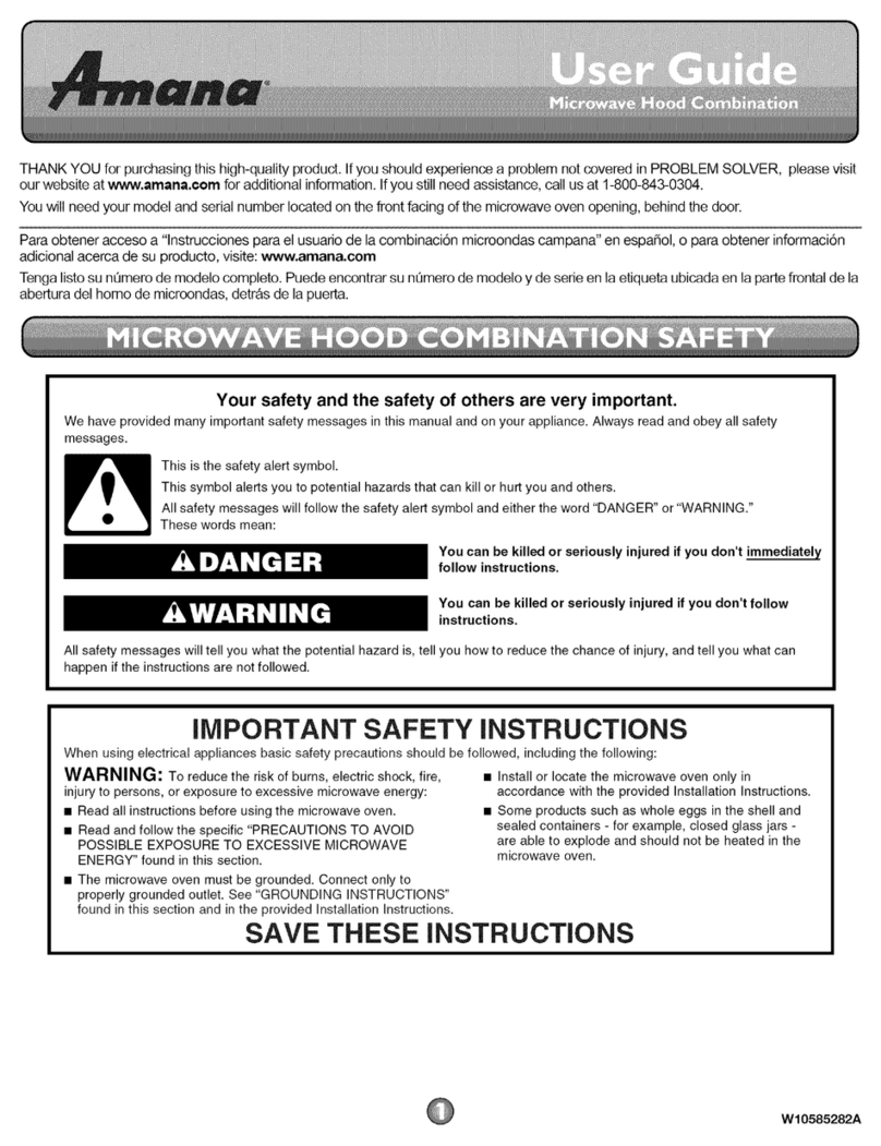 Amana AMV2175CW0, AMV2175CS0, AMV2175CB0 User manual