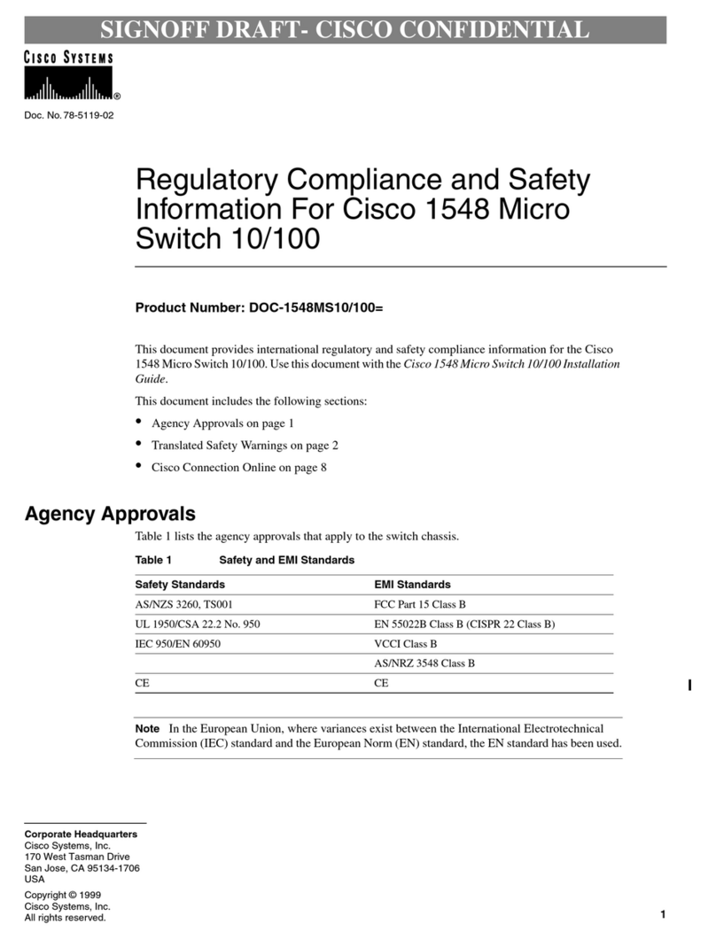 Cisco 1548 Regulatory compliance and safety information Cisco 1548 Regulatory compliance and safety information