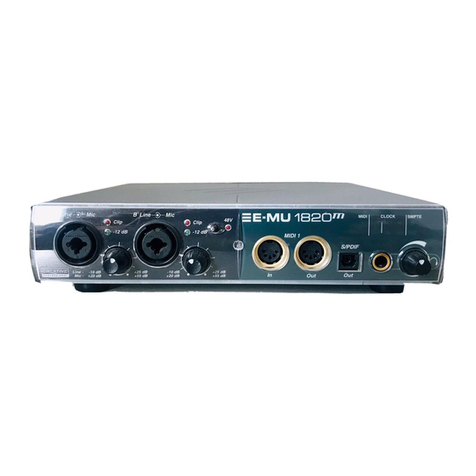 Creative E-MU Digital Audio System 1820M User manual