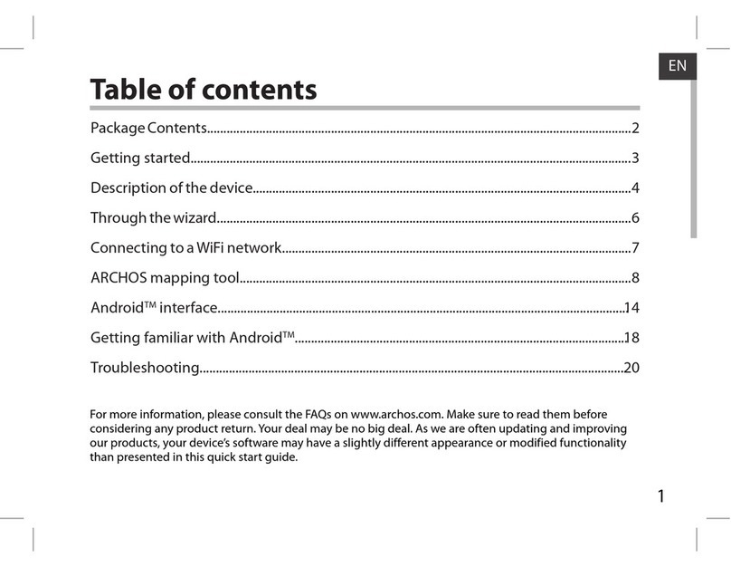 Archos GamePad User manual