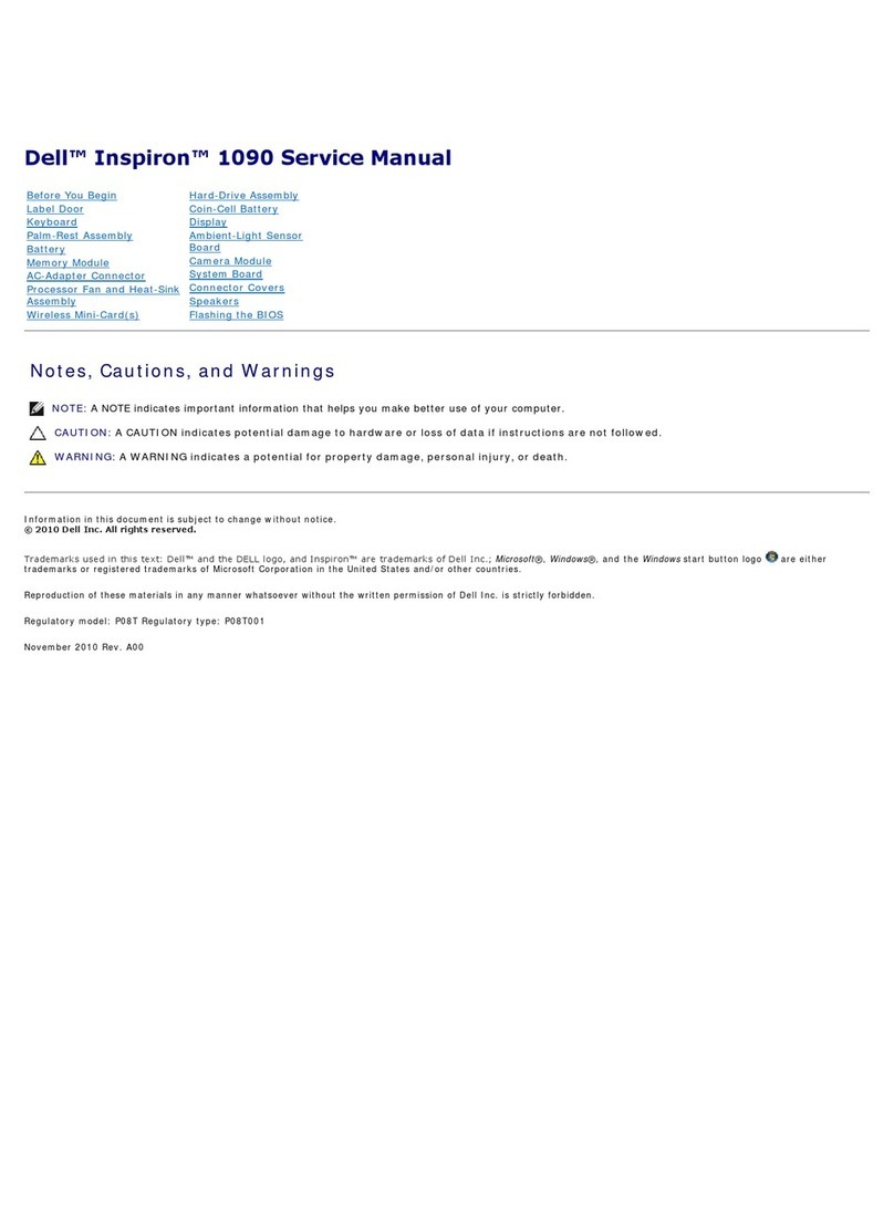 Dell Inspiron 1090 User manual