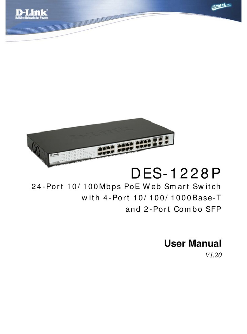 D-Link 48-Port 10/100Mbps Web-Smart Switch with 4-Port 10/100/1000Base-T and 2-Port Combo SFP... User manual D-Link 48-Port 10/100Mbps Web-Smart Switch with 4-Port 10/100/1000Base-T and 2-Port Combo SFP... User manual