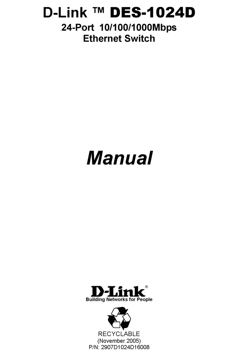 D-Link 24-Port 10/100/1000Mbps Ethernet Switch... User manual