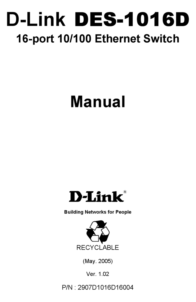 D-Link DES-1016D - Switch User manual