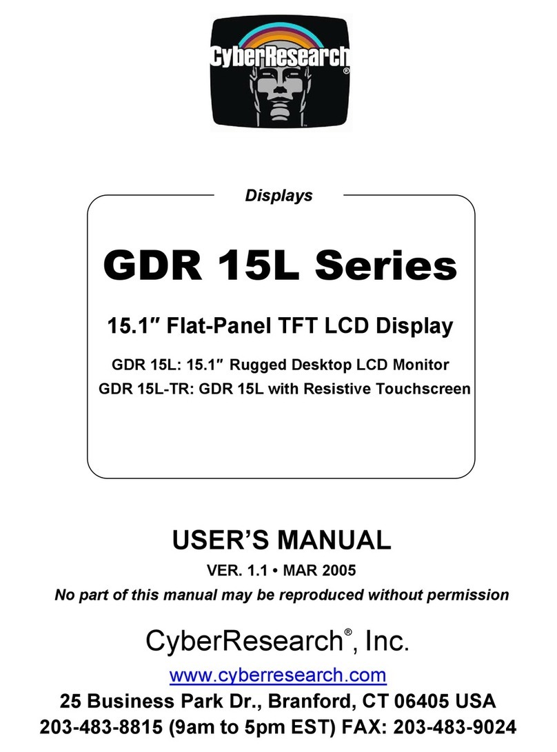 CyberResearch GDR 15L User manual