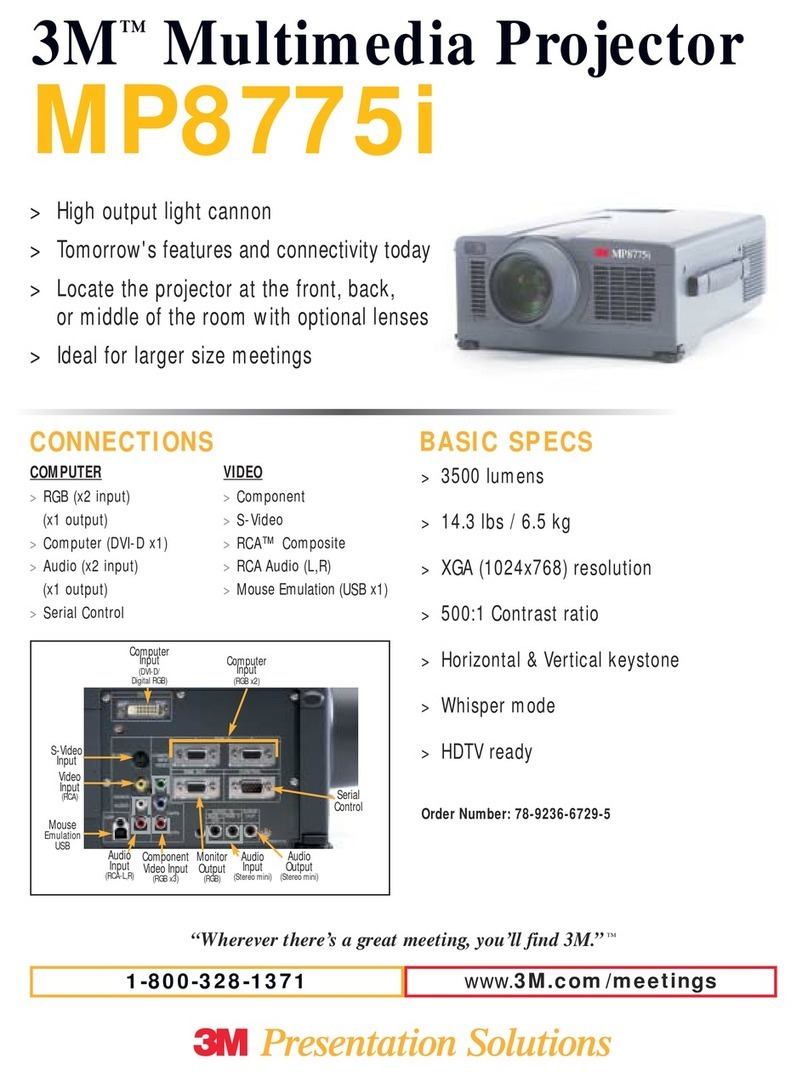 3M MP8775i User manual 3M MP8775i User manual