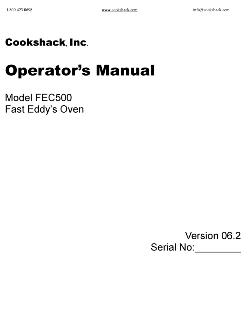 Cookshack Fast Eddy's Oven FEC500 Operator's manual