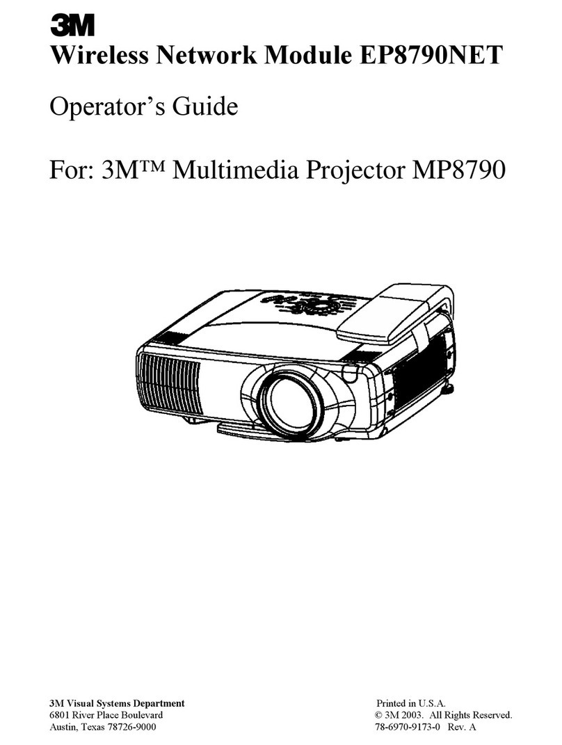 3M Wireless Network Module EP8790NET Manual