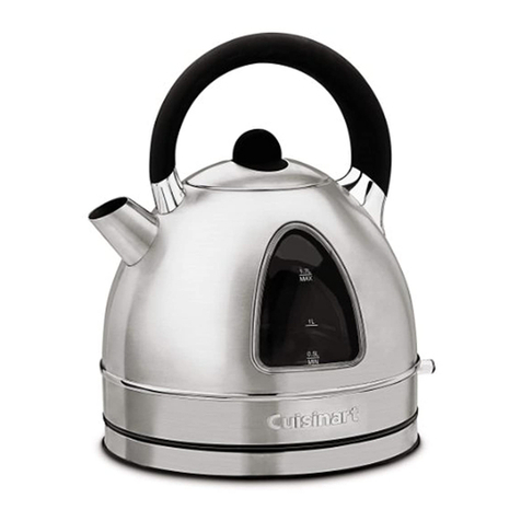 Cuisinart Cordless Electric Kettle DK-17 User manual