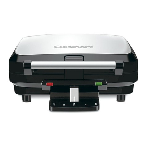 Cuisinart 4-Slice Belgian Waffle Maker WAF-100 User manual