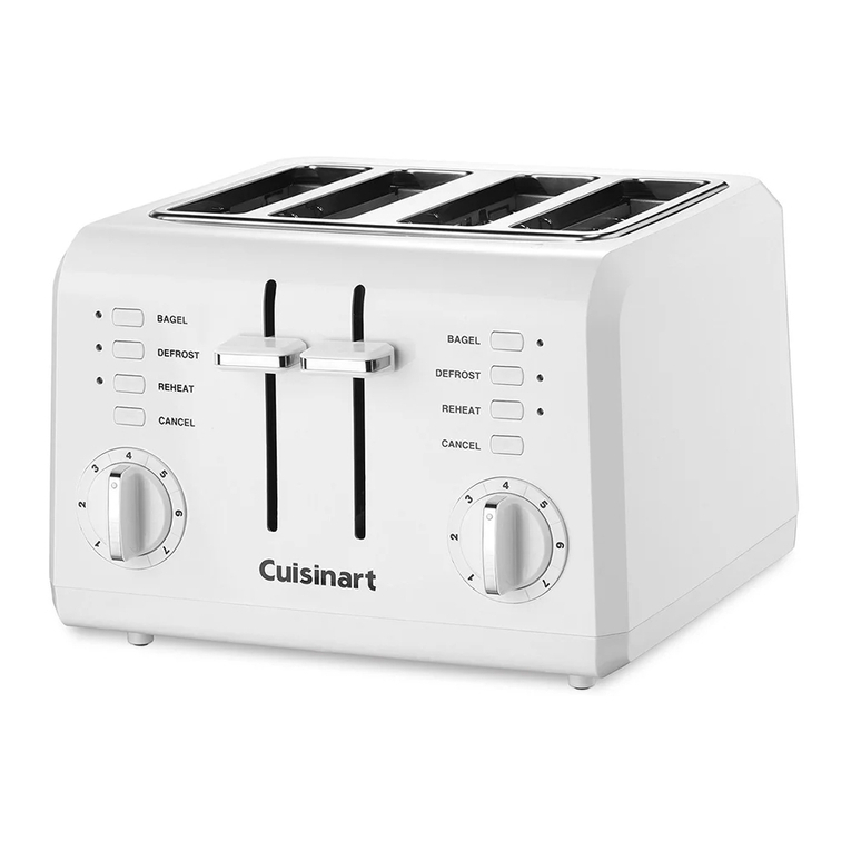 Cuisinart Compact 4-Slice Toaster CPT-142 Instruction booklet
